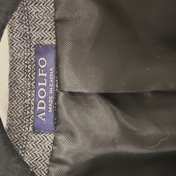 Adolfo~ NWT Grey Sport Coat Size 44 Short - Picture 4 of 6
